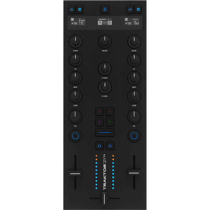 Native Instruments Traktor Z1 MK2 Ultracompact DJ Mixer Controller with Traktor Pro 4