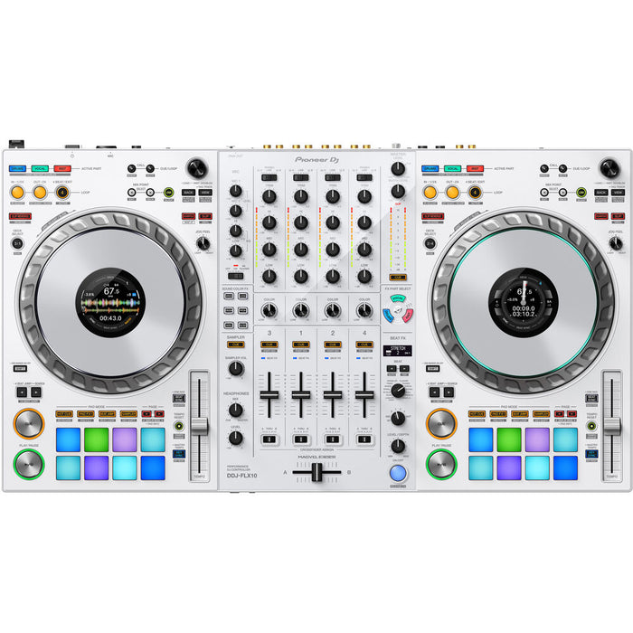 Pioneer DJ DDJ-FLX10 4-Channel DJ Controller (Limited-Edition White)