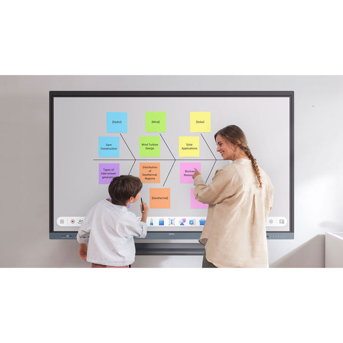 BenQ Board Essential RE04F V2 86-inch 4K interactive display with 40-point IR touch