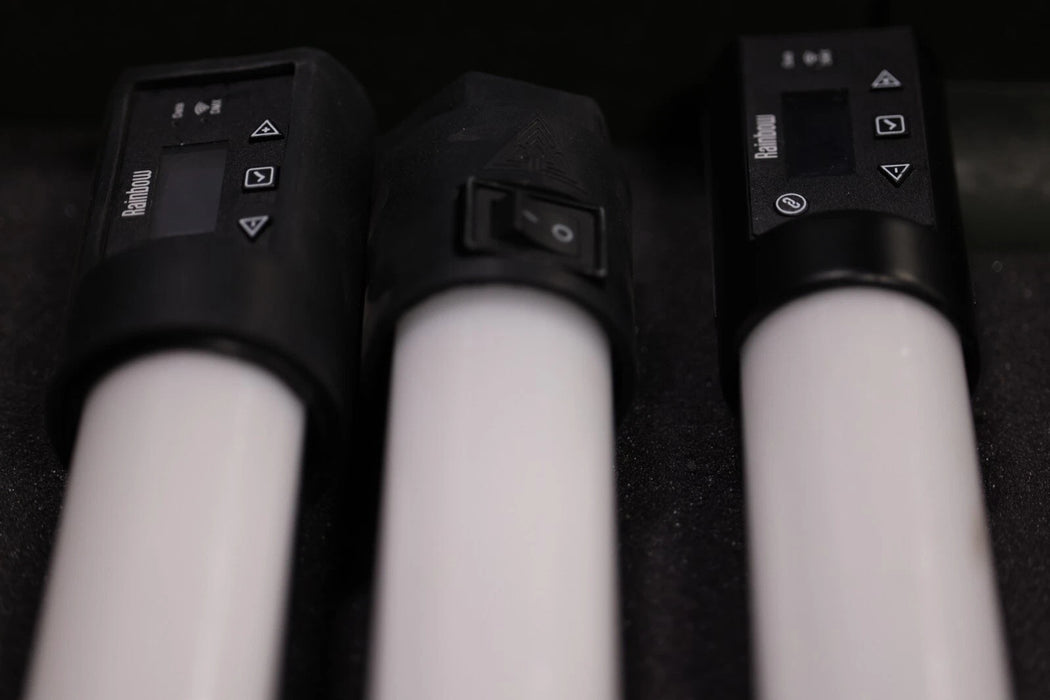 3 Quasar Science Q50WRGBX (4') LED Tubes with Wheeled Travel Case