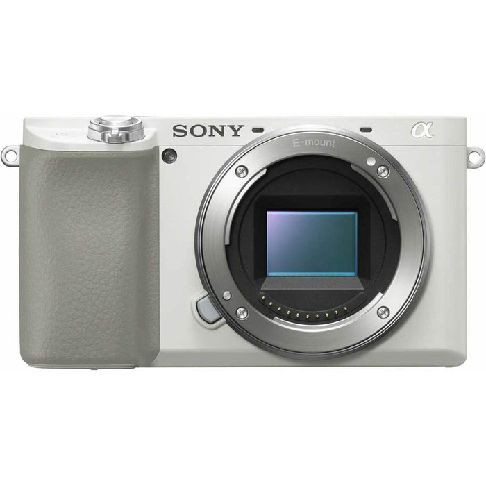 Sony A6100 Mirrorless Camera with 16-50mm White, 55-210mm Lens — view 4