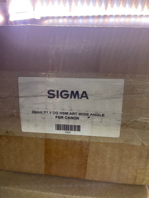 Sigma 35mm f/1.4 DG HSM Art Lens for Canon DSLR Cameras (Open Box) Sigma