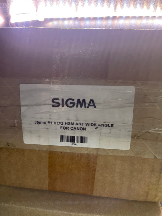 Sigma 35mm f/1.4 DG HSM Art Lens for Canon DSLR Cameras (Open Box)