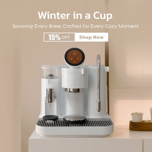 Meraki Dual Boiler Espresso Machine with Built-In Grinder