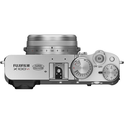 FUJIFILM X100VI Digital Camera with Recording Monitor Kit (Silver/ Black) + Filter Kit & Tripod Grip with 2.4GHz Wireless Remote Control - NJ Accessory/Buy Direct & Save