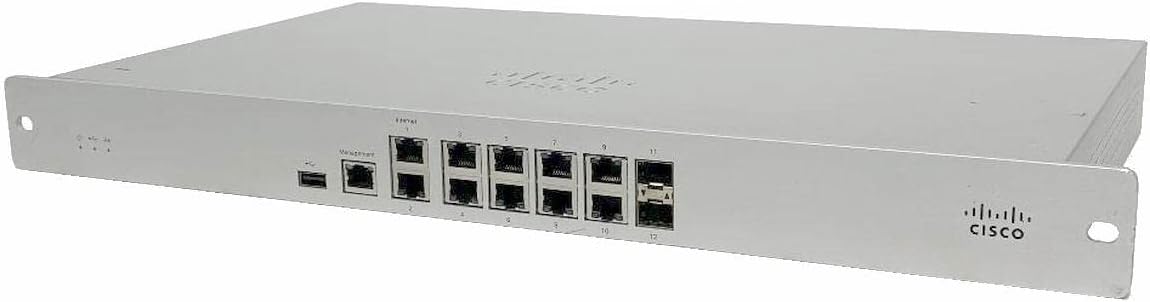 Cisco Meraki MX84 Cloud Managed Security Appliance 10-Port Gigabit Ethernet