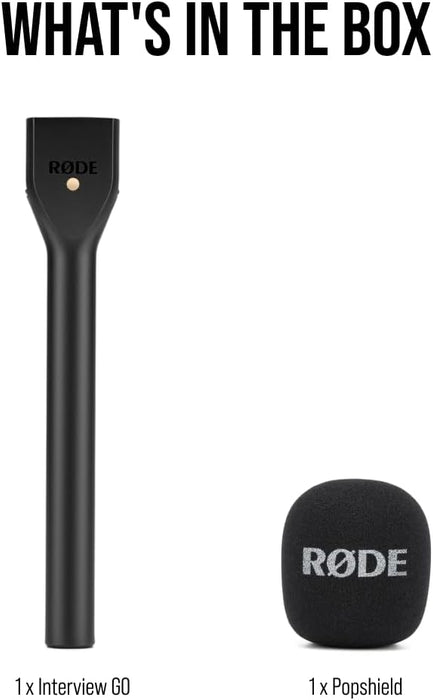 RØDE Interview GO Handheld Adapter for Wireless Mic