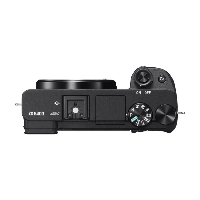 Sony Alpha a6400 Mirrorless Camera 18-135mm Lens Bundle 64GB Memory Kit