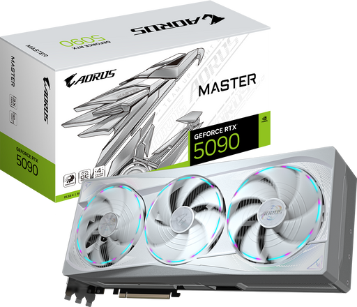 Gigabyte AORUS GeForce RTX 5090 MASTER ICE 32G Graphics Card GV-N5090AORUSM-ICE-32GD