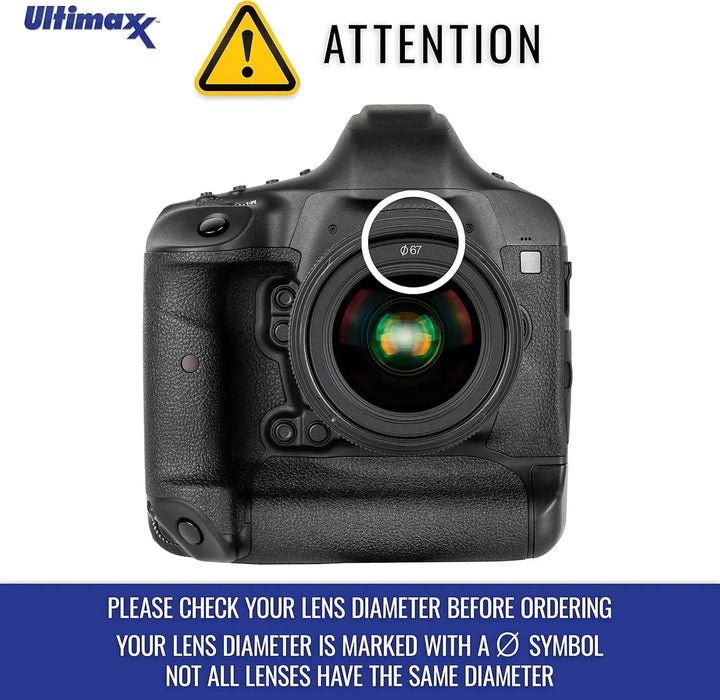 46MM Ultimaxx Professional Four Piece HD Macro Close-up Filter Kit (1, 2, 4, 10 Diopter Filters) for Camera Lens with 46MM Filter Thread and Protective Filter Pouch