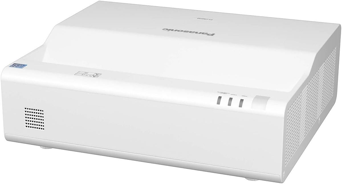 Panasonic PT-CMZ50 WUXGA 3LCD Ultra-Short Throw Wireless Laser Projector - White