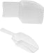 Super Z Outlet 5.5" Mini Acrylic Plastic Kitchen Scoops for Weddings, Candy Dessert Buffet, Ice Cream, Protein Powders, Coffee, Tea (Clear)