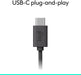 Logitech H390 Wired USB-C Headset Noise Cancelling Mic Black 981-001575