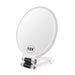 BOOMIBOO 1X/10X Magnifying Handheld Mirror Double Sided, Foldable Travel Makeup Mirror, Adjustable Rotation Pedestal Hand/Hanging/Desk Vanity Mirror-Black