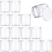 15 Pack 6oz Clear Plastic Jars Wide-mouth Storage Containers,Refillable Empty Containers for Dry Food,Dried Fruit,Seasoning and Honey Storage