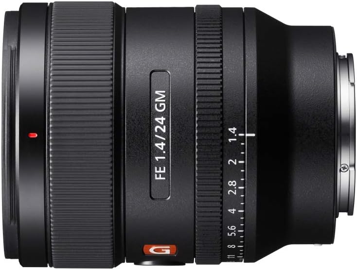 Sony E-mount FE 24mm F1.4 GM Full Frame Wide-angle Prime Lens (SEL24F14GM), Black