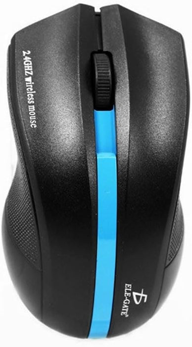 ELE-GATE Wireless Keyboard and Mouse Kit (ST.03) Spanish Spain Black Color reliable wireless connection_Allows you to work or play up to 10 meters away. - NJ Accessory/Buy Direct & Save