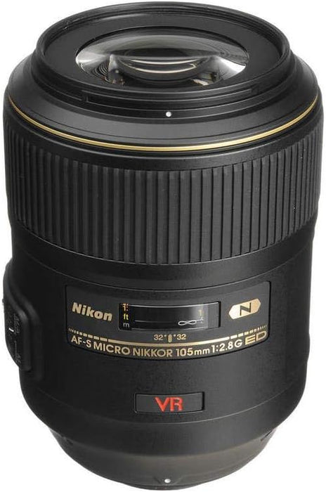 Nikon AF-S VR Micro-NIKKOR 105mm f/2.8G IF-ED Lens Black 2160