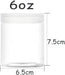 15 Pack 6oz Clear Plastic Jars Wide-mouth Storage Containers,Refillable Empty Containers for Dry Food,Dried Fruit,Seasoning and Honey Storage