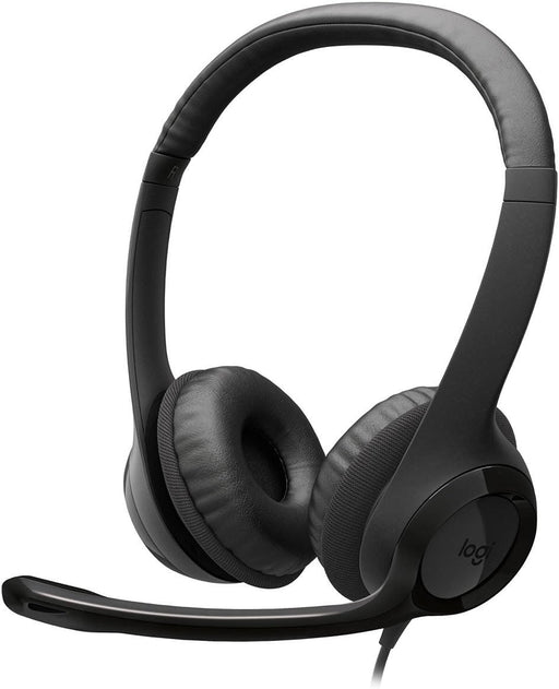 Logitech H390 Wired USB-C Headset Noise Cancelling Mic Black 981-001575