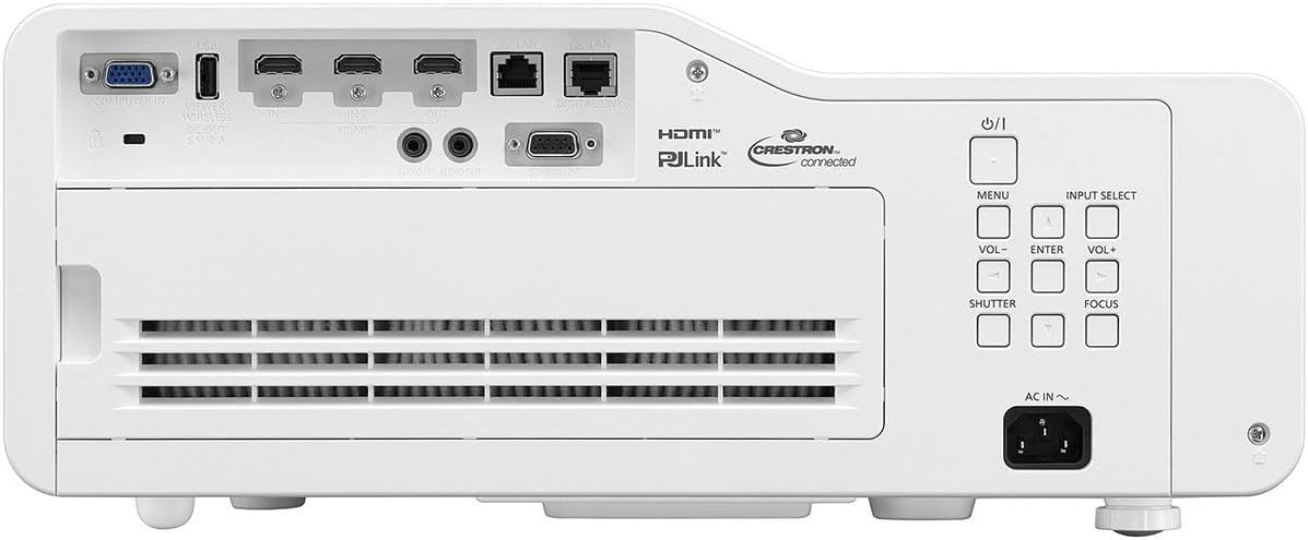 Panasonic PT-CMZ50 WUXGA 3LCD Ultra-Short Throw Wireless Laser Projector - White
