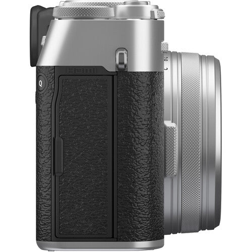 FUJIFILM X100VI Digital Camera with Recording Monitor Kit (Silver/ Black) + Filter Kit & Tripod Grip with 2.4GHz Wireless Remote Control - NJ Accessory/Buy Direct & Save
