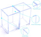 Acrylic Pen Holder, 3 Pcs Clear Pencil Holders for Desk, Makeup Brush Holder Cup Organizer, Stationery Storage Desktop Accessories for Office School Supplies (with Cleaning Cloth)
