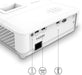 Philips, Propix 850, Professional Video Projector, DLP, Home Cinema, Advanced Image Correction, 1920 x 1080 Pixels, Full HD, 2-Watt Internal Speakers, Lumens: 4000 ANSI, White
