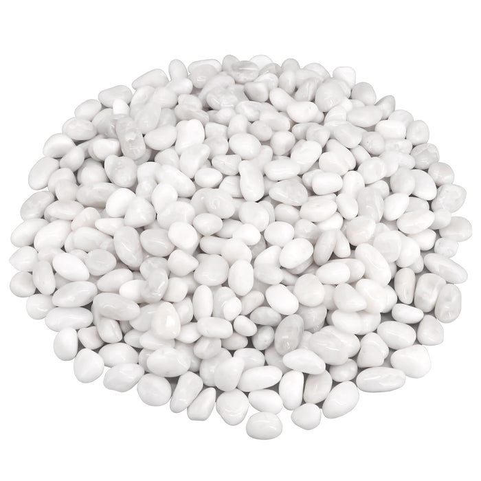 Fish Tank Rocks,Virekm River Rocks, Decorative Ornamental Pebbles Garden Landscaping Stones Gravel Filler for Home Decoration Flower Bed Fish Tank Plants Vases Succulents (10 Pounds)