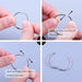 1 Inch Loose Leaf Binder Rings, (50 Pack) Metal Office Book Rings, Nickel Plated Steel Binder Rings, Keychain Key Rings, Index Card Rings, Silver, for School, Home, Office