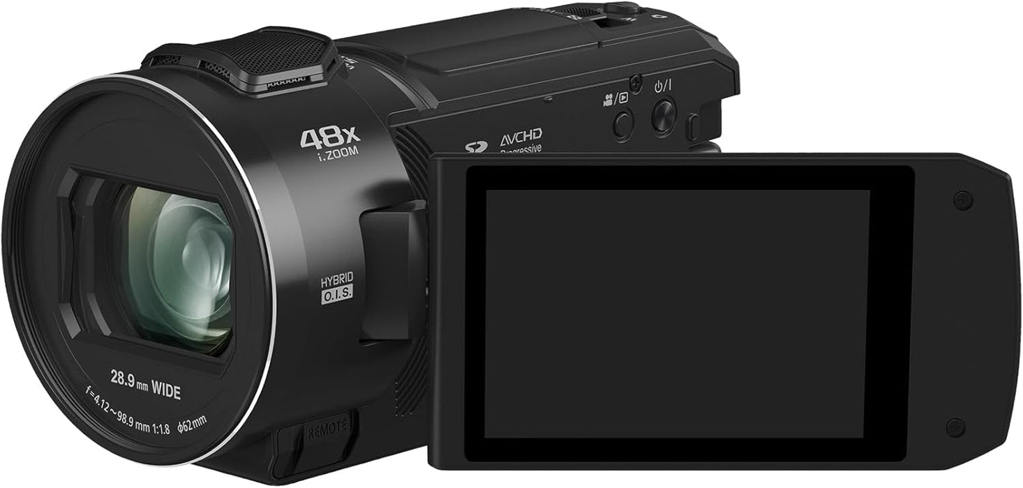 Panasonic Full HD Camcorder, Lightweight Video Camera, Easy to Use for Sports, Travel, and Holidays V900 (HC-V900)