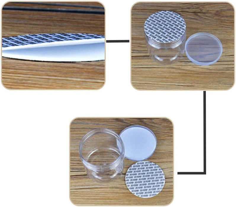 15 Pack 6oz Clear Plastic Jars Wide-mouth Storage Containers,Refillable Empty Containers for Dry Food,Dried Fruit,Seasoning and Honey Storage