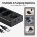 K&F CONCEPT Dual NP-W235 Battery Charger Set for Fujifilm XT5