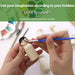 NODG 50 Unfinished Wooden Peg Dolls - Suitable for Children's DIY Crafts, Painting, Games, Home Decorations
