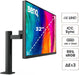 BenQ PD3205UA Ergo Arm Mac-Ready 32" 4K UHD | 99% Rec.709 & sRGB | IPS | Built-In Ergo Mount | ICCSync | Uniformity | Delta E≤3 | CAQCOLOR | Pantone | USB-Hub | USB-C (90W) (Renewed)