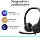 Logitech H390 Wired USB-C Headset Noise Cancelling Mic Black 981-001575