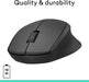 Logitech M330 Silent Wireless Mouse Optical 2.4GHz USB Black 910-004905