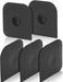 Herda Pan Scraper Pot Scraper Plastic Kitchen Scraper Tool, 5pcs Food Scraper Dish Scraper Hard Nylon Platic Cleaning Scraper Tool for Kitchen Pan, Pot, Cast Iron (Black)