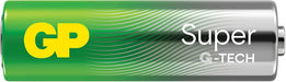 GP Super Alkaline Batteries AA 1.5 V, Ideal for Powering Daily Devices G-TECH Technology, Pack of 80 AA Batteries