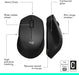 Logitech M330 Silent Wireless Mouse Optical 2.4GHz USB Black 910-004905