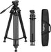 SmallRig FreeSpeed Heavy Duty Carbon Fiber Video Tripod, 73" Camera Tripod with Fluid Head for Manfrotto Plate, One-Knob Quick Extend, 75mm Bowl, Weigh 7.5lb, Load up 22lb for DSLR Camera, Camcorder