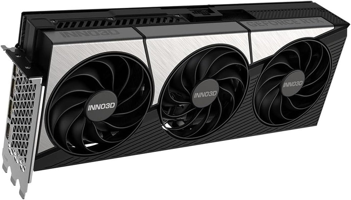 INNO3D GeForce RTX 5090 X3 OC 32GB graphics card, angled view