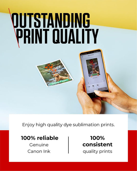 Canon RP-108 Color Ink/Paper Set, Compatible with Selphy CP910/CP820/CP1200/CP1300/CP1500