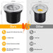 12W Low Voltage Landscape LED Ground Light for Garden, Patio - 12V-24V Outdoor Lighting 4 Pack