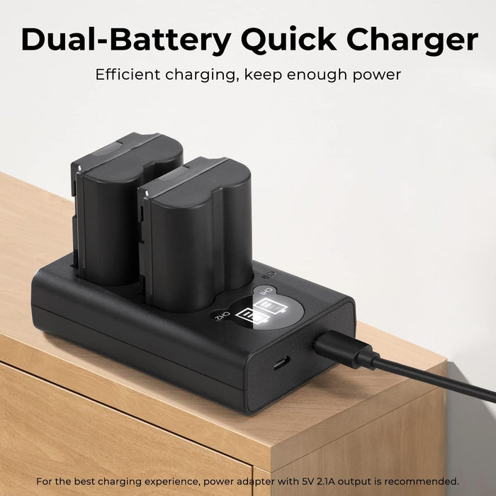 K&F CONCEPT Dual NP-W235 Battery Charger Set for Fujifilm XT5