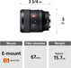 Sony E-mount FE 24mm F1.4 GM Full Frame Wide-angle Prime Lens (SEL24F14GM), Black