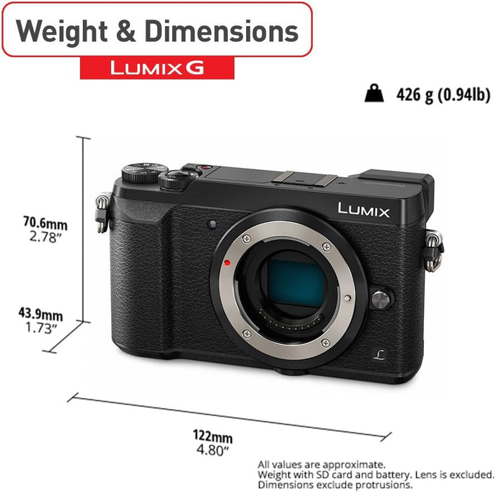 Panasonic LUMIX GX85 4K Digital Camera, 12-32mm and 45-150mm Lens Bundle, 16 Megapixel Mirrorless Camera Kit, 5 Axis In-Body Dual Image Stabilization, 3-Inch Tilt and Touch LCD, DMC-GX85WK (Black)