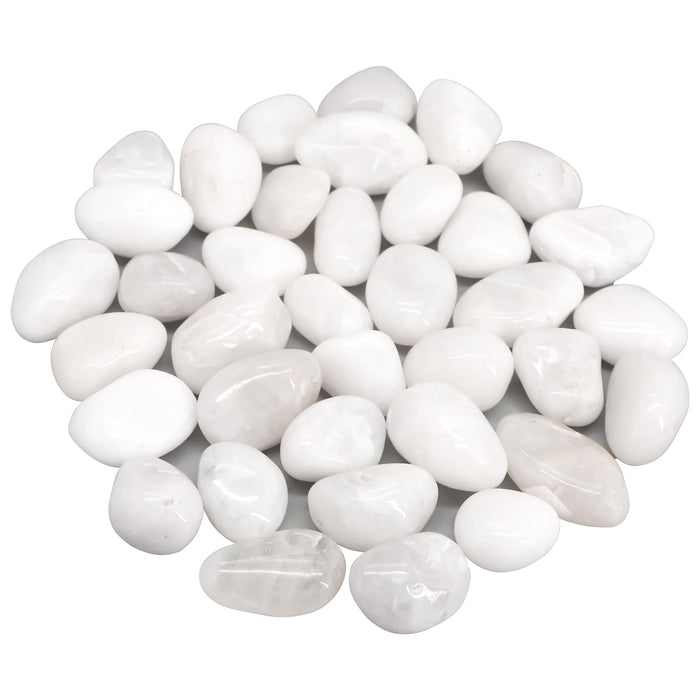 Fish Tank Rocks,Virekm River Rocks, Decorative Ornamental Pebbles Garden Landscaping Stones Gravel Filler for Home Decoration Flower Bed Fish Tank Plants Vases Succulents (10 Pounds)