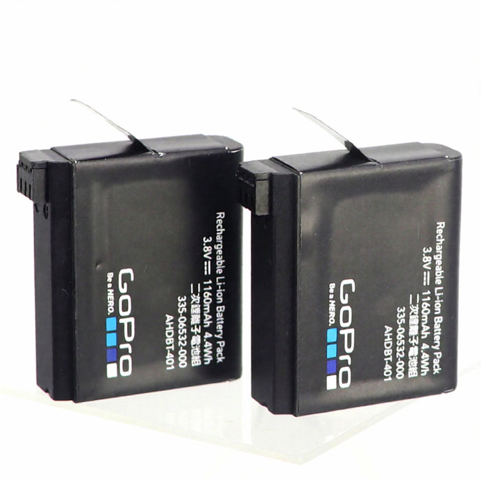 Original GoPro 4 Battery With Charger For GoPro AHDBT-401 HD – 2 Pack