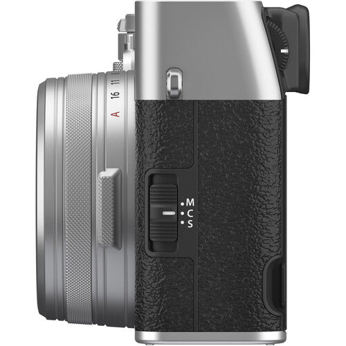 FUJIFILM X100VI Digital Camera with Recording Monitor Kit (Silver/ Black) + Filter Kit & Tripod Grip with 2.4GHz Wireless Remote Control - NJ Accessory/Buy Direct & Save